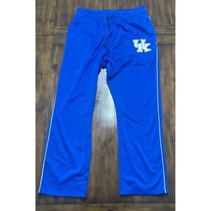 E5 Kentucky Wildcats NCAA Track Pants Royal Blue Mens XL UK Logo Drawstring